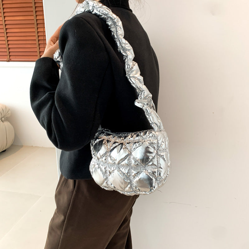 Quilted Slouchy Shoulder Bag