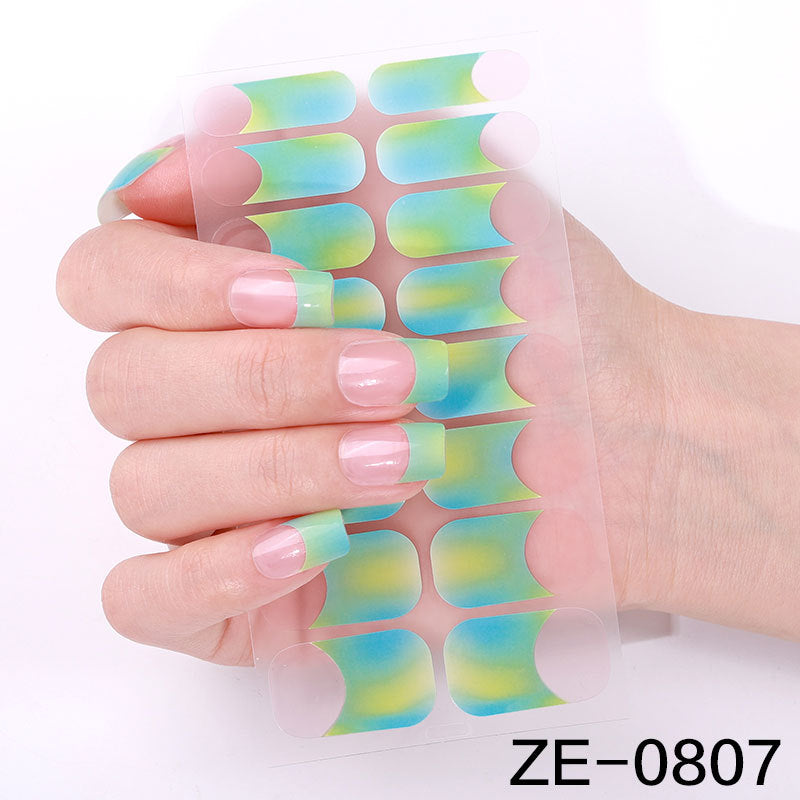 Elegant Glitter Accent Nail Wraps