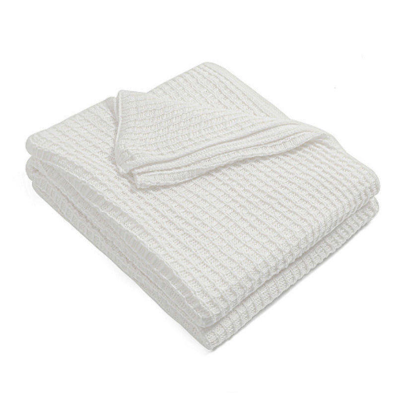 Women knitted throw blanket Kalsten
