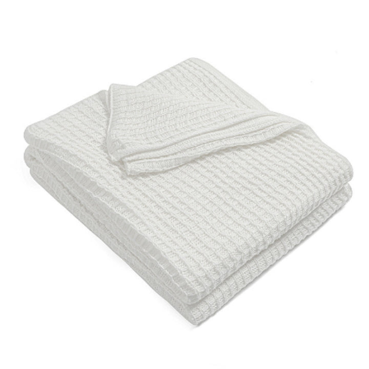 Women knitted throw blanket Kalsten