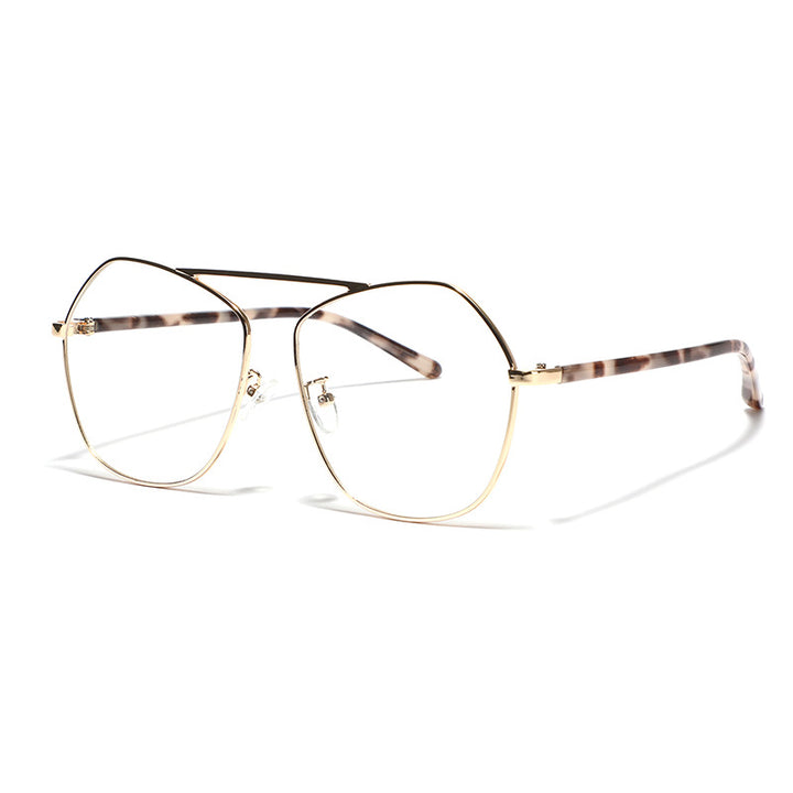Women's geometric sunglasses with luxurious metal frame Kalsten