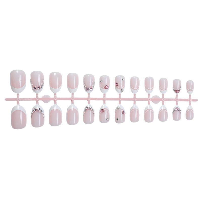 Glamorous Rhinestone-Embellished Press-On Nail Set Kalsten