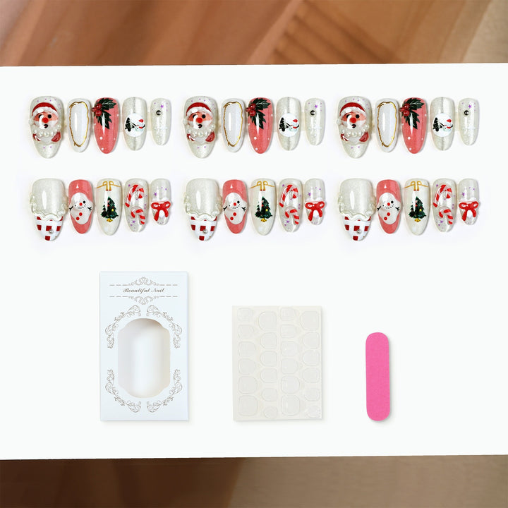 Festive motif artificial nails Kalsten