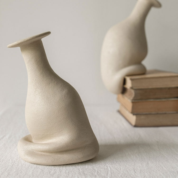 Artistic Curved Decorative Vase