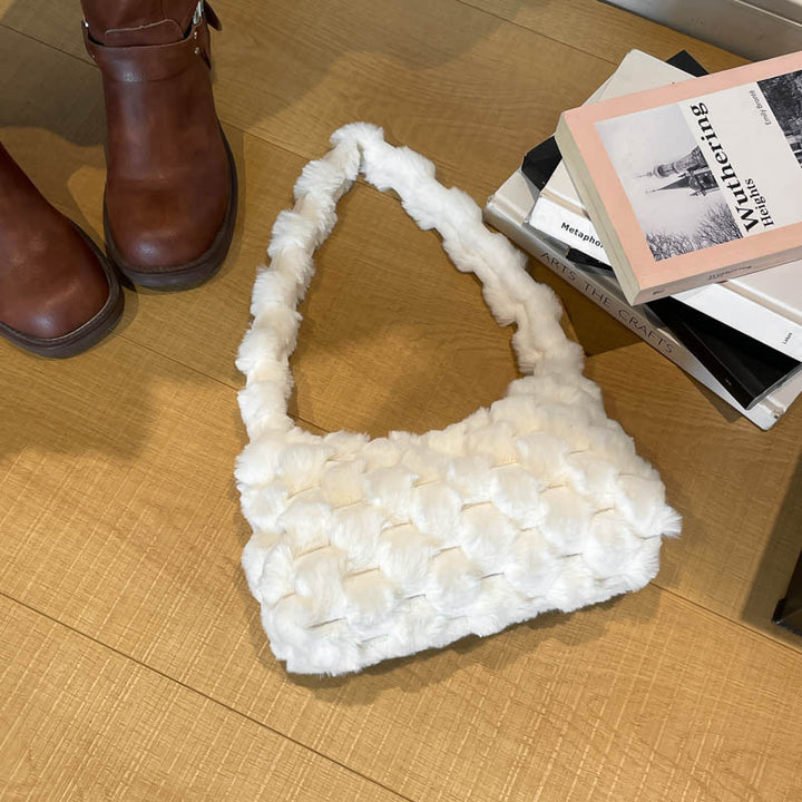 Cozy Textured Plush Handbag Kalsten