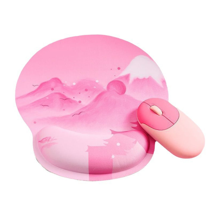 Aesthetic Mouse Pad with Wrist Support
