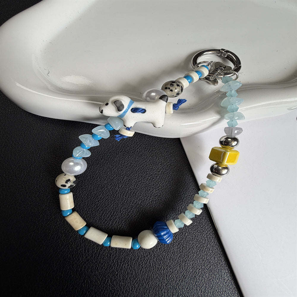 Beaded Pet-Themed Keychain Kalsten