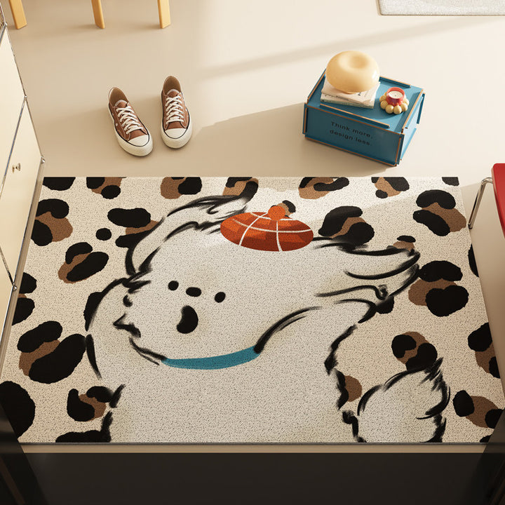 Leopard Print Decorative Floor Mat