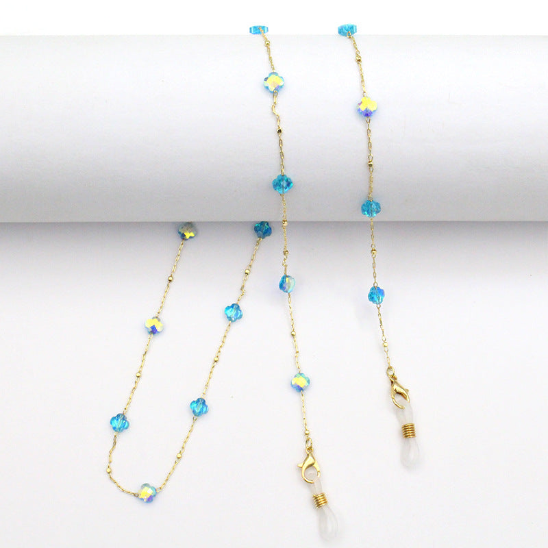 Elegant Crystal-Designed Eyewear Chain Kalsten