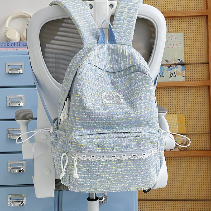 Textured Casual Backpack Kalsten