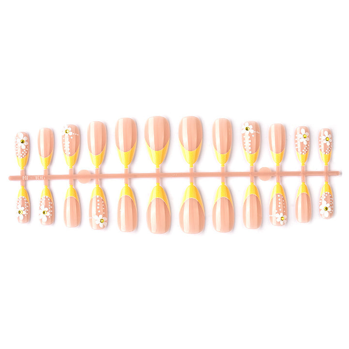 Artistic Floral Design Press-On Nail Art Set Kalsten