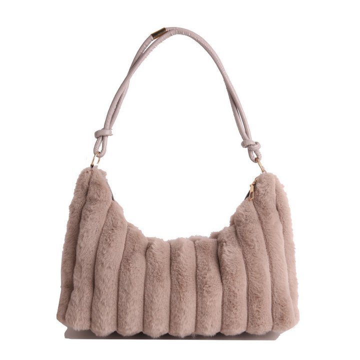 Luxurious Faux Fur Hobo Bag Kalsten