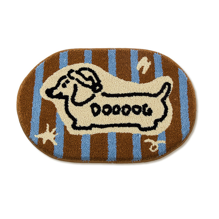 Playful Animal-Themed Bath Mat Kalsten
