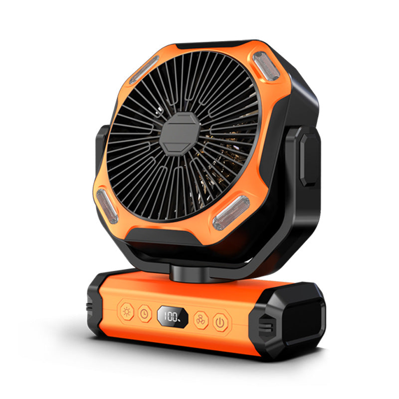 Ladies portable battery table fan with LED strip and smart control Kalsten