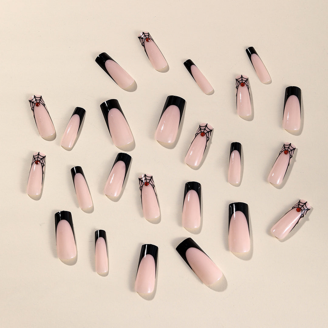 Spider Web Acrylic Nail Art Extensions Kalsten