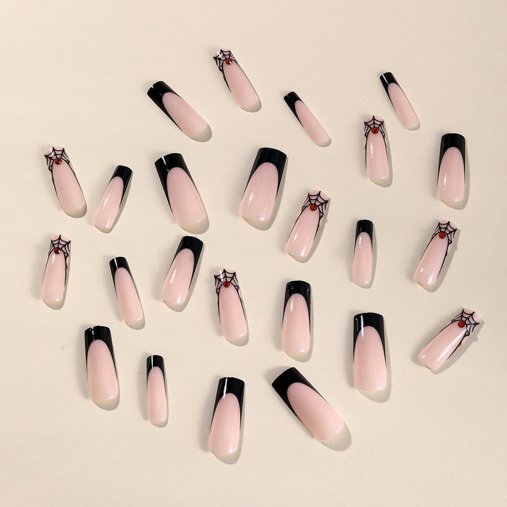 Spider Web Acrylic Nail Art Extensions Kalsten