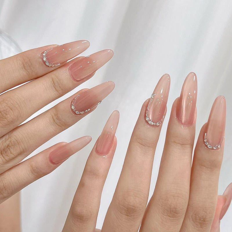 Premium Stiletto Press-On Nails with Elegant Rhinestone Accents Kalsten