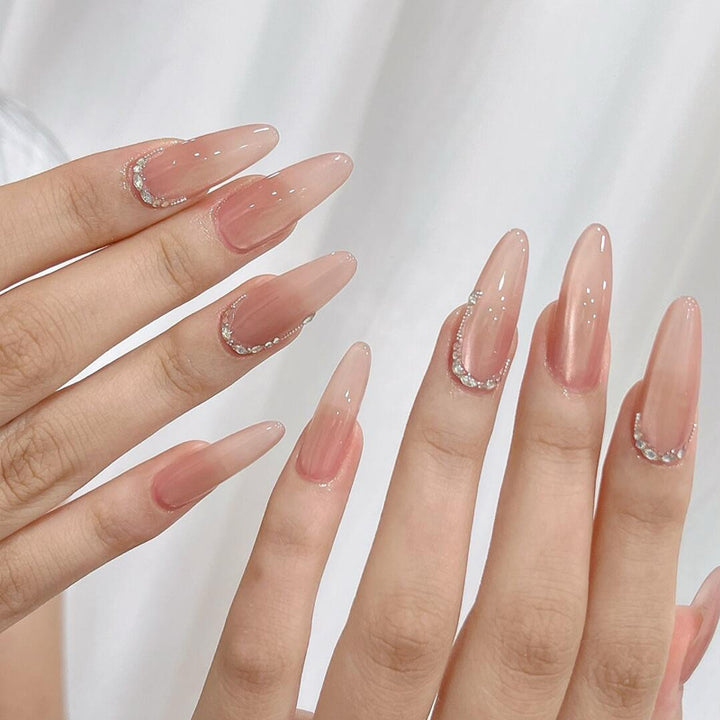 Premium Stiletto Press-On Nails with Elegant Rhinestone Accents Kalsten