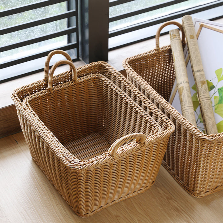 Unisex Spacious Storage Basket made of Woven Rattan Kalsten