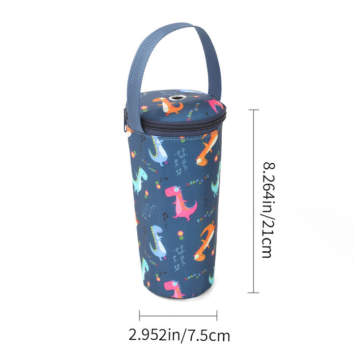 Fun Dinosaur-Themed Insulated Water Bottle Holder