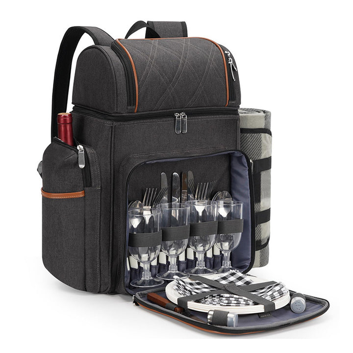 Picnic Backpack with Comprehensive Dish Set Kalsten