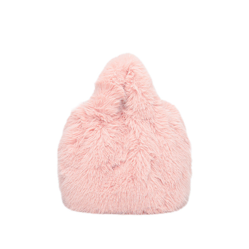 Soft Plush Hobo Bag