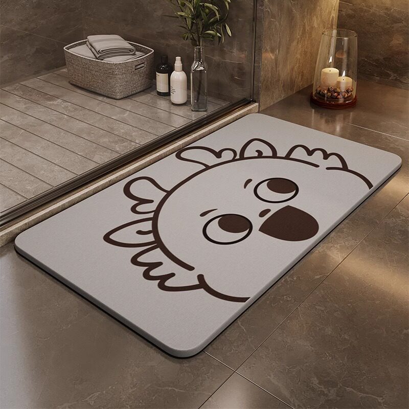 Fun Cartoon-Themed Bath Mat