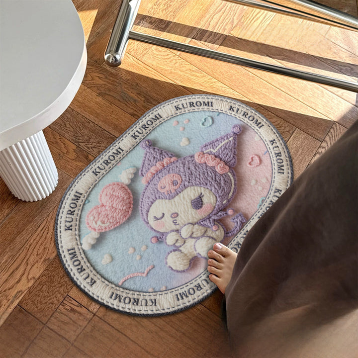 Cute Cartoon Character Plush Floor Mat