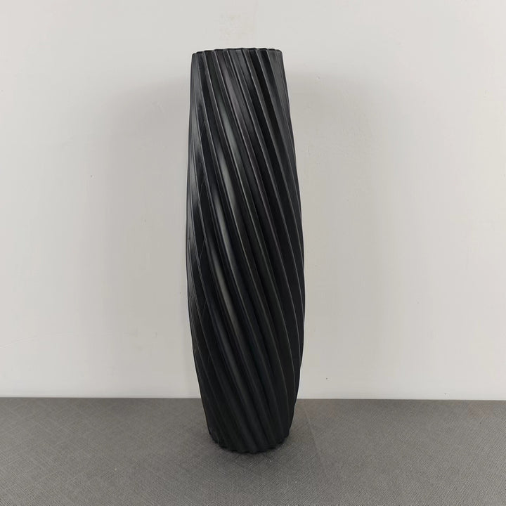 Textured Spiral Decorative Vase Kalsten