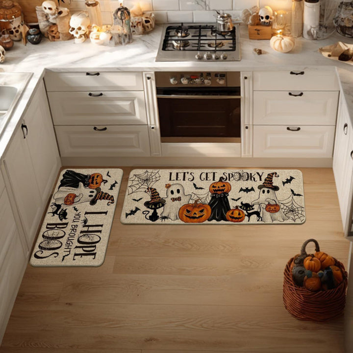 Floral Pattern Kitchen Comfort Mat Set Kalsten