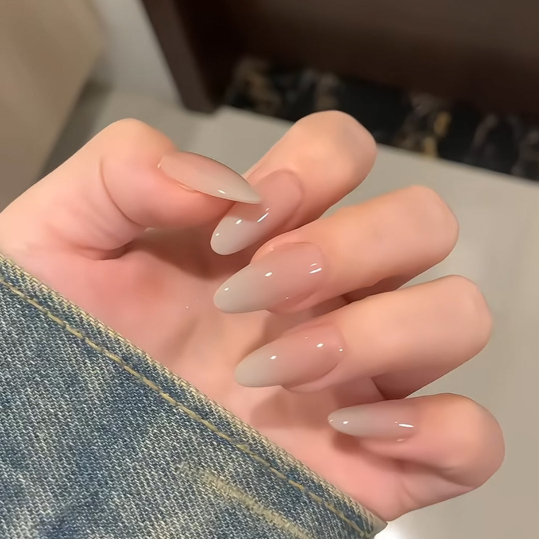 Elegant Coffin-Shaped Press-On Nails Kalsten