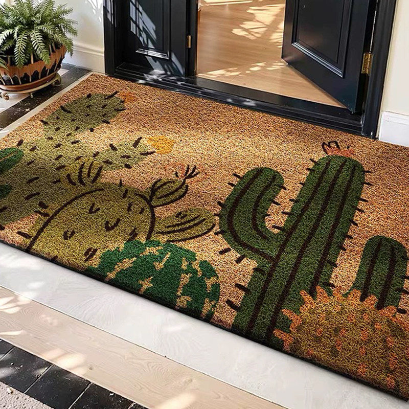 Artistic Cactus Welcome Mat Kalsten