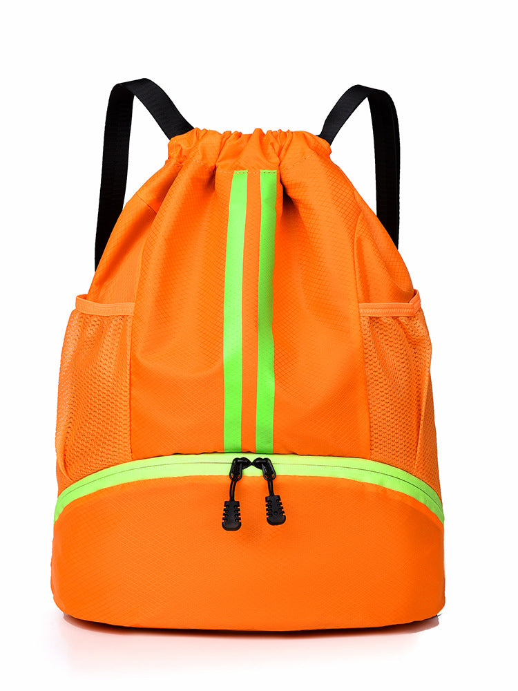 Sporty training backpack with breathable mesh sides and elastic drawstring Kalsten