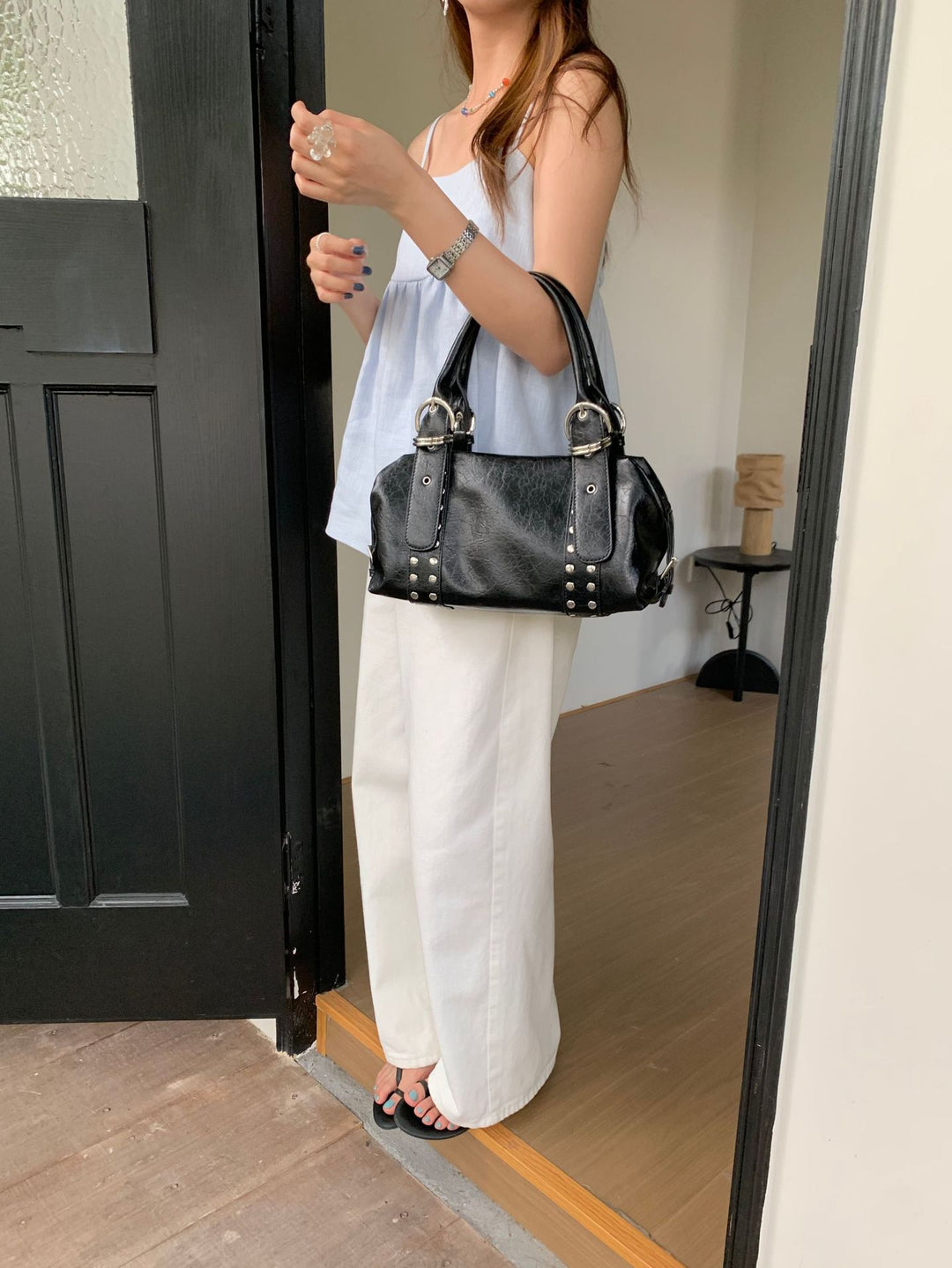 Decorative Studded Handheld Purse