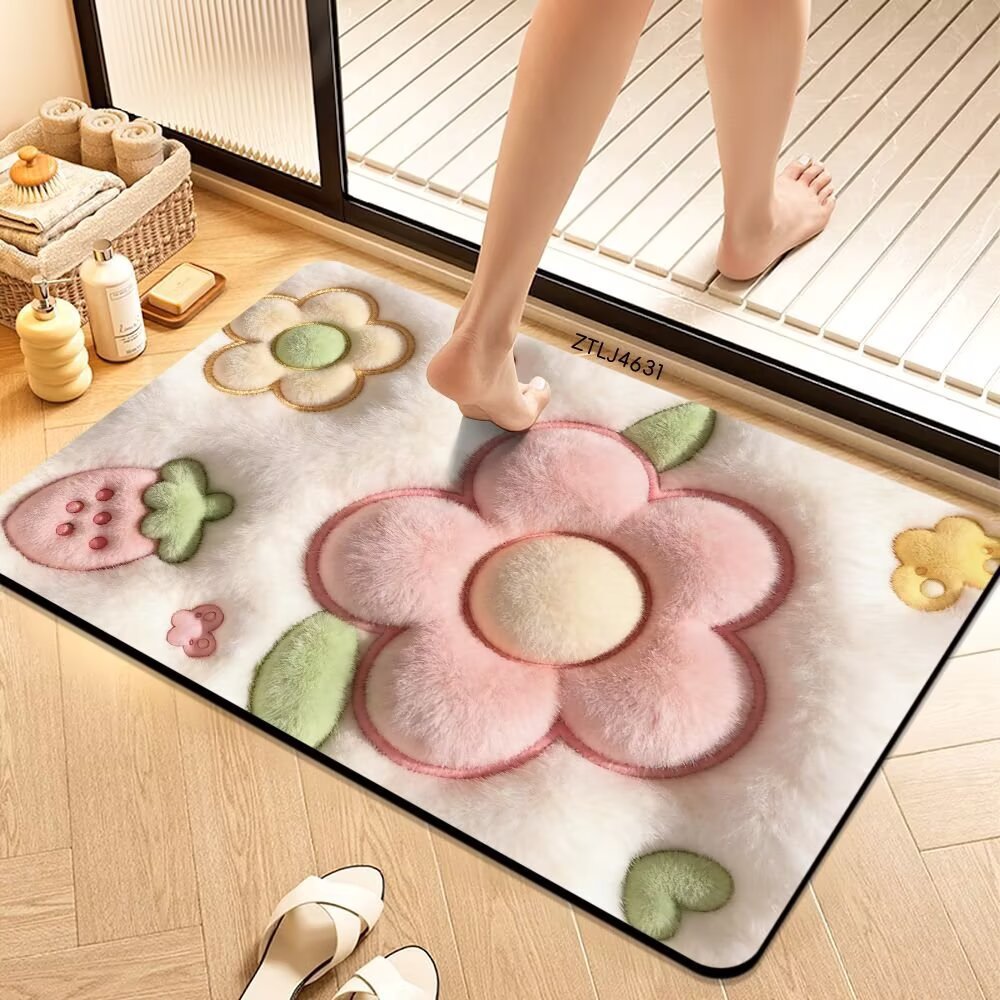 Plush Money-Themed Bath Mat Kalsten