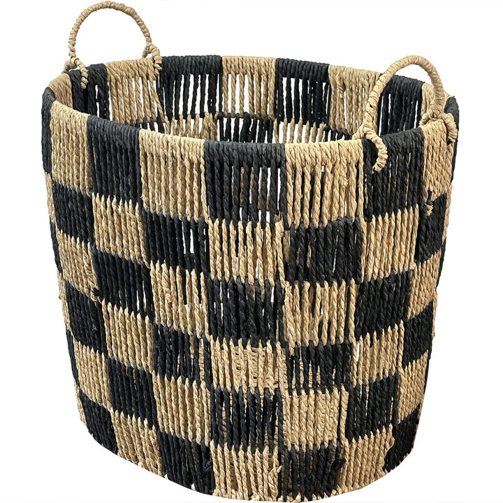 Stylish storage basket with handles Kalsten