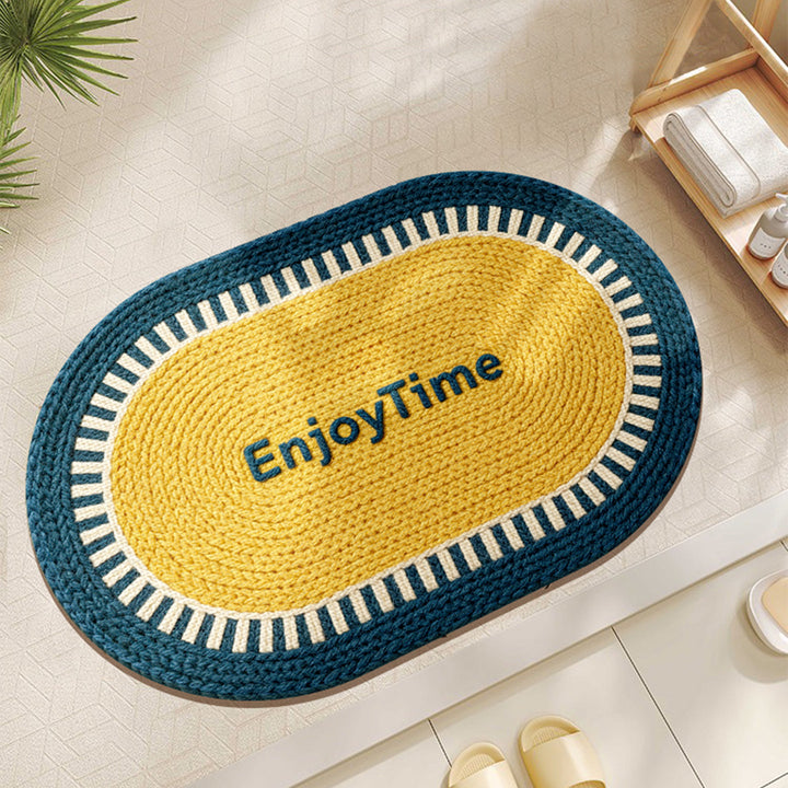 Textured Braided Area Mat