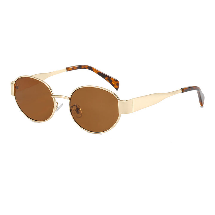 Oval sunglasses with elegant metal frame Kalsten