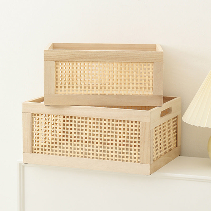 Artisan Handwoven Storage Crate Kalsten