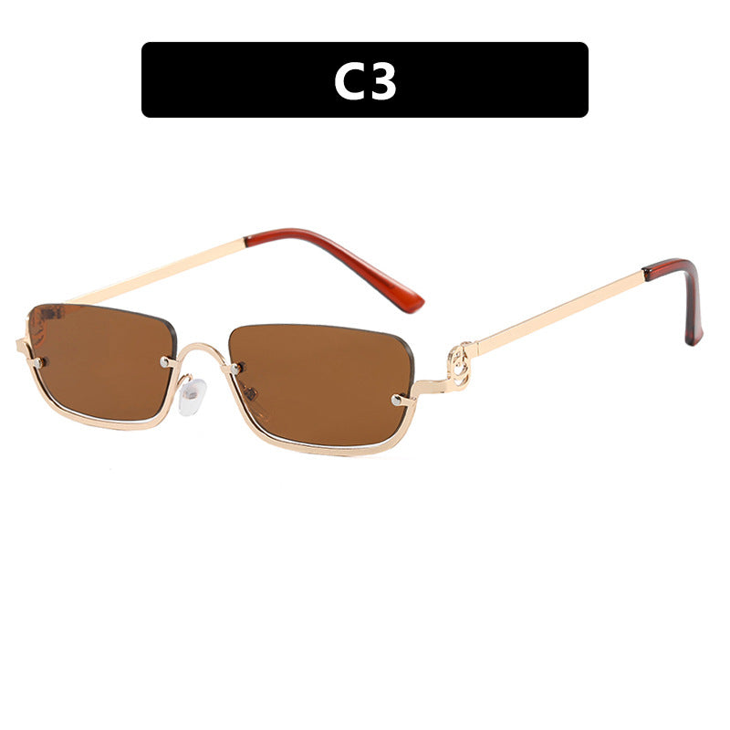 Women Fashionable Square Sunglasses with Elegant Metal Frame Kalsten
