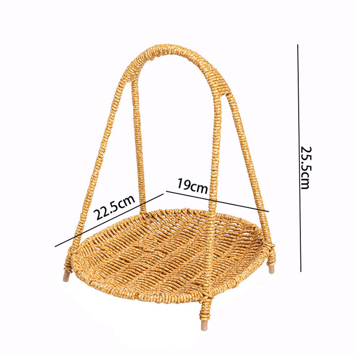 Women Handcrafted Storage Basket with Round Design Kalsten