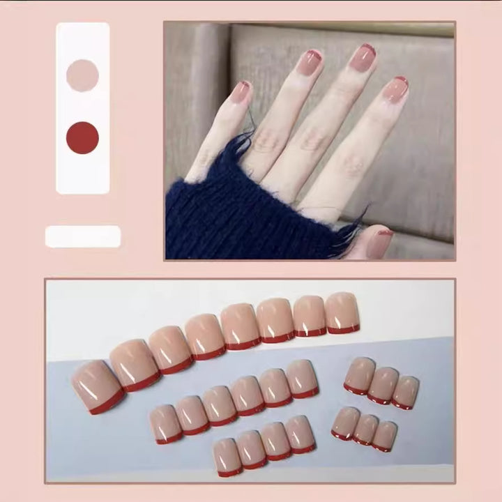 French Tip Press-On Nails