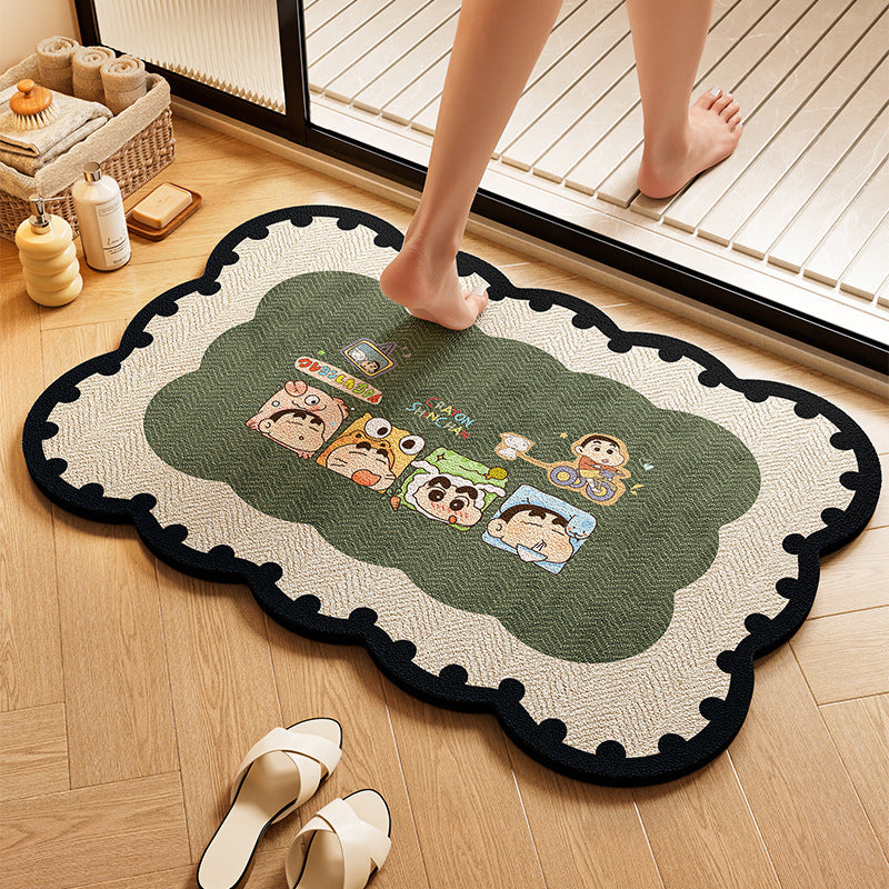 Playful Dog-Themed Bath Rug Kalsten