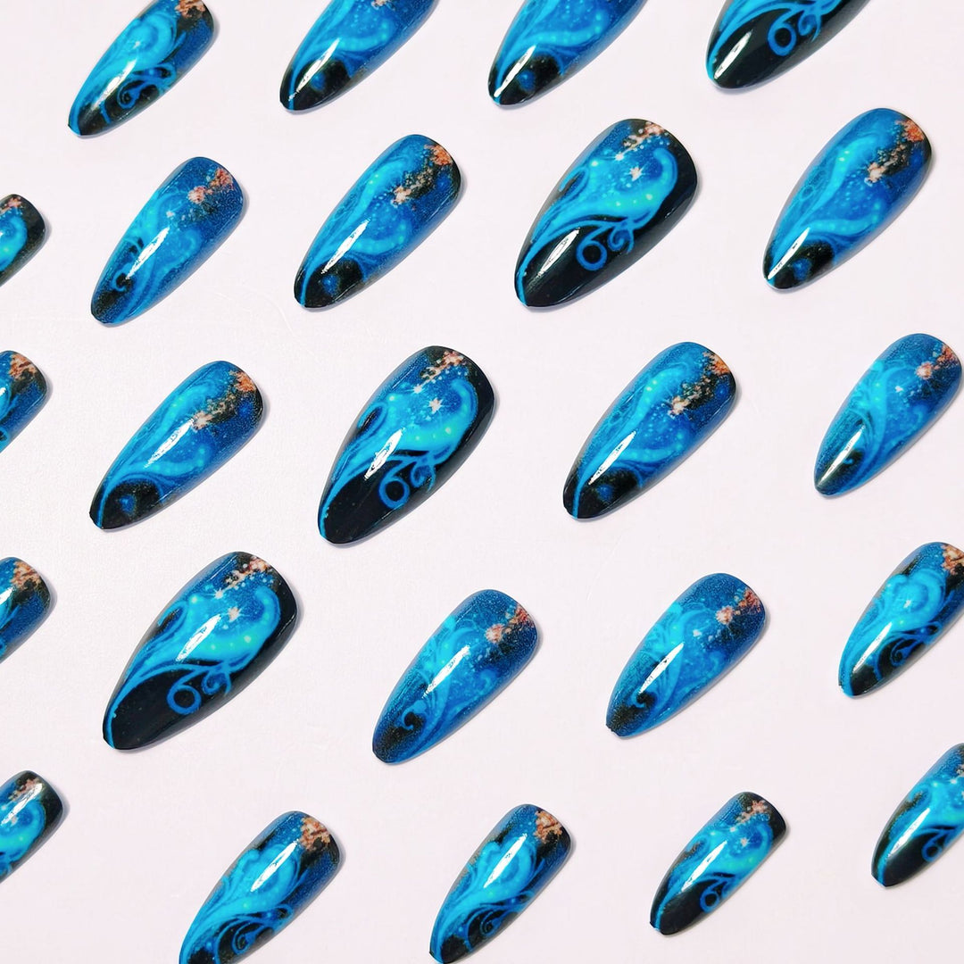 Celestial Swirl Nail Art Kalsten