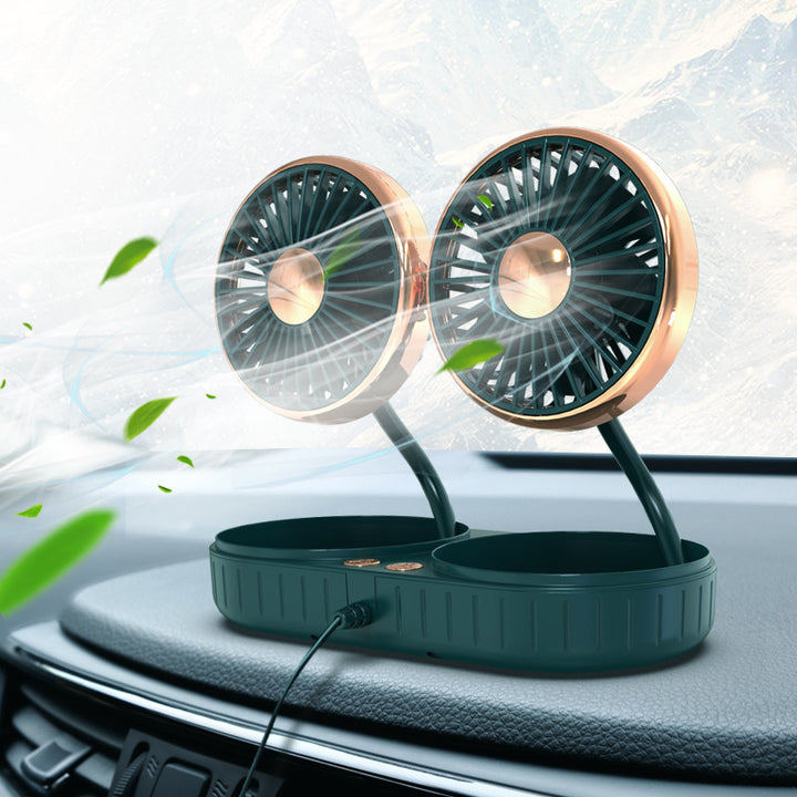 Portable Dual-Head Car Cooling Fan Kalsten