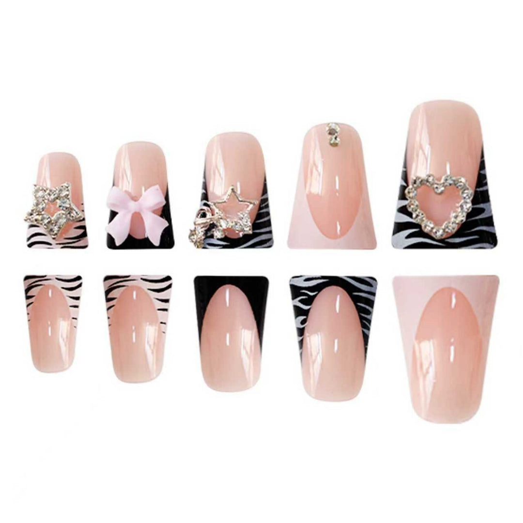 Artistic 3D Embellished Press-On Nail Extensions Kalsten