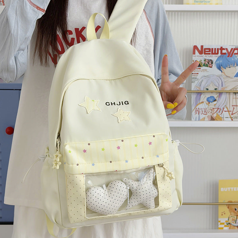 Stylish Transparent Window Backpack Kalsten