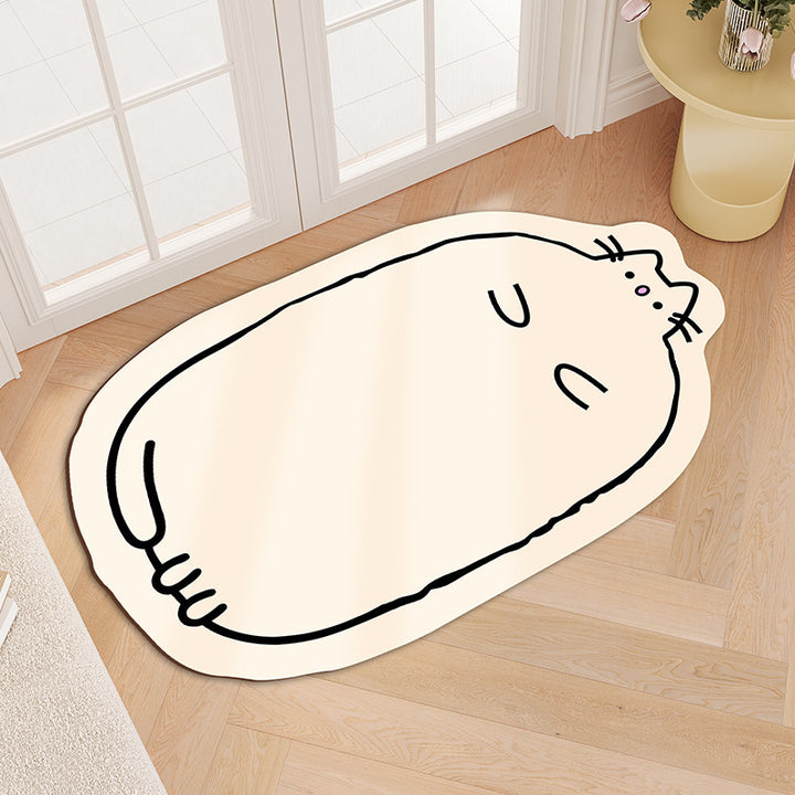 Round Bath Mat Kalsten