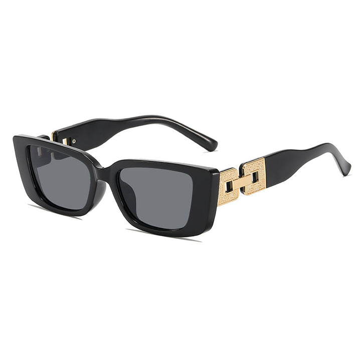 Oversized Square Frame Sunglasses with Glamorous Accent Kalsten