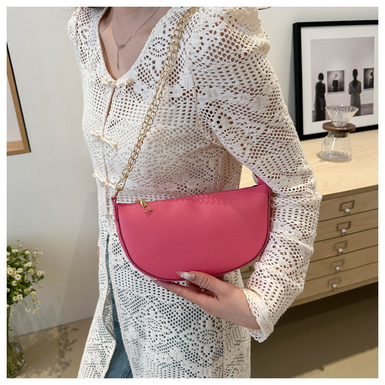 Minimalist Half-Moon Crossbody Bag Kalsten